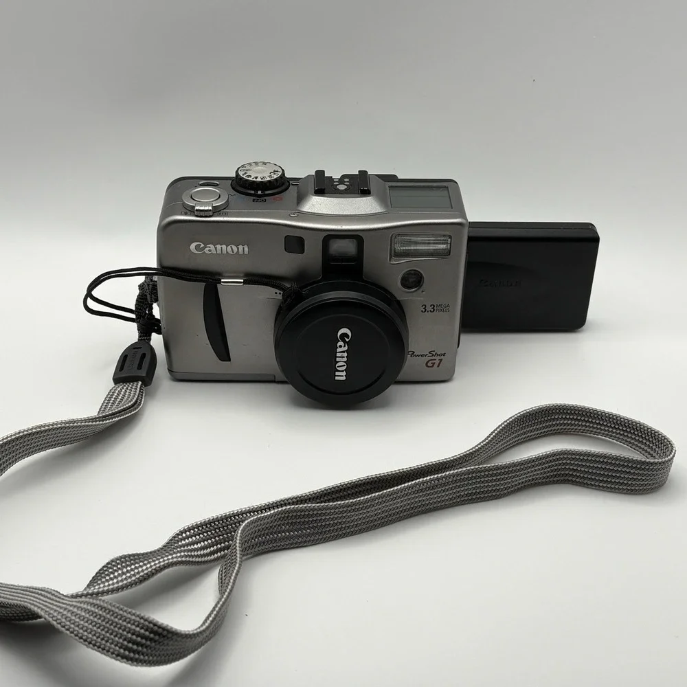 Canon PowerShot G1 3.3MP Digital Camera Silver - No Battery No Charger Untested